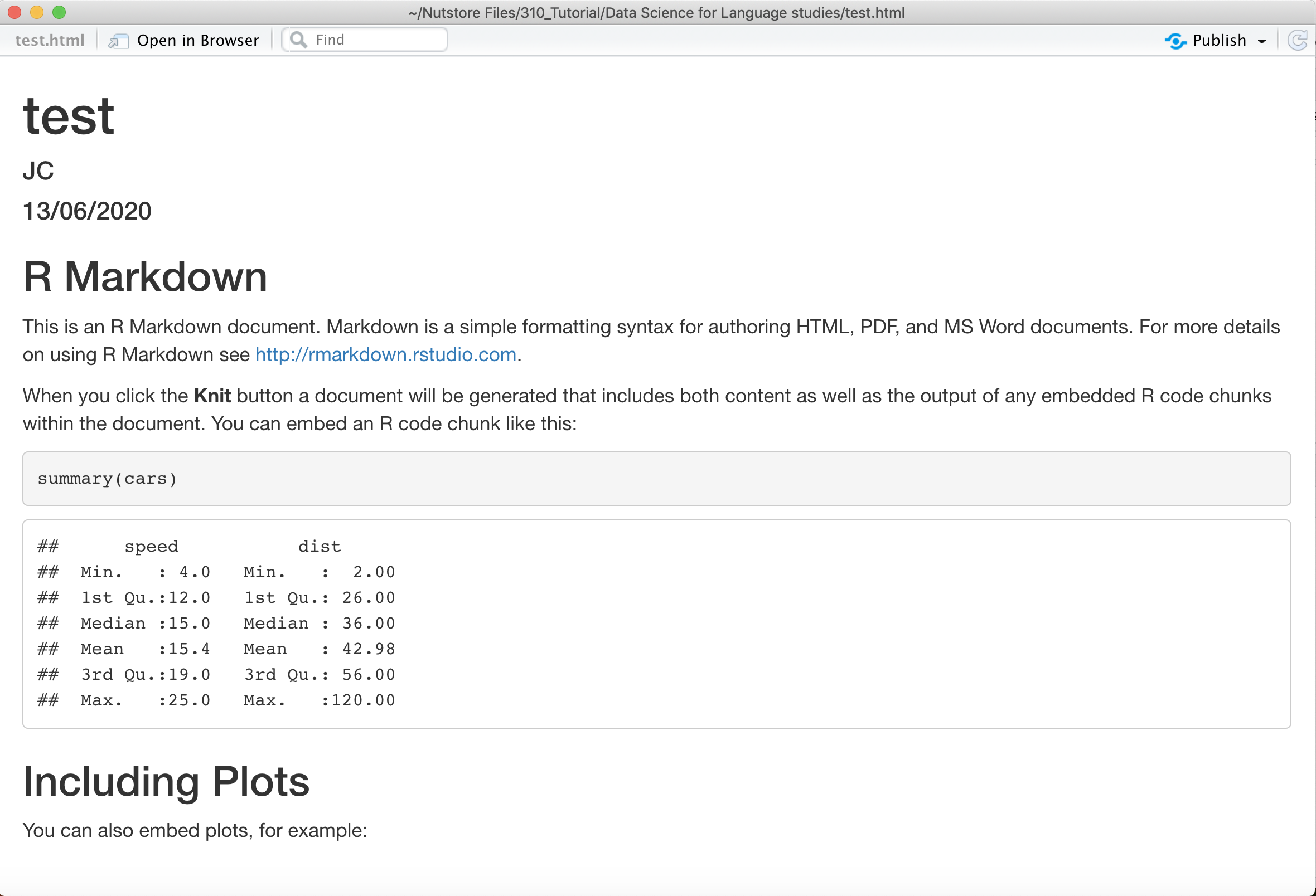 R-Markdown报告文件
